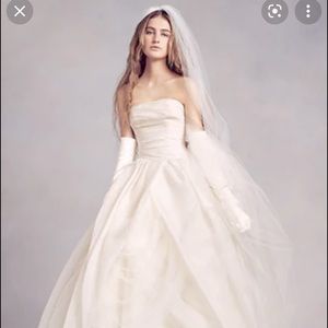 White by Vera Wang wedding gown